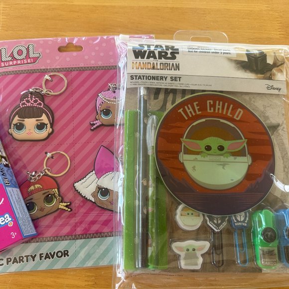 Toys and Stationary Bundle for Girls, Barbie Doll, LOL Keychains, Star Wars - Picture 1 of 16